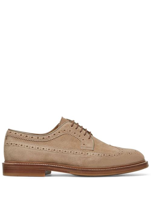 Sand beige lace-up Brunello Cucinelli | MZUPEAU763C8051